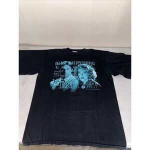 The X Files Deny Everything Vintage 1990's Movie Promo Black T-Shirt Sci-fi XL